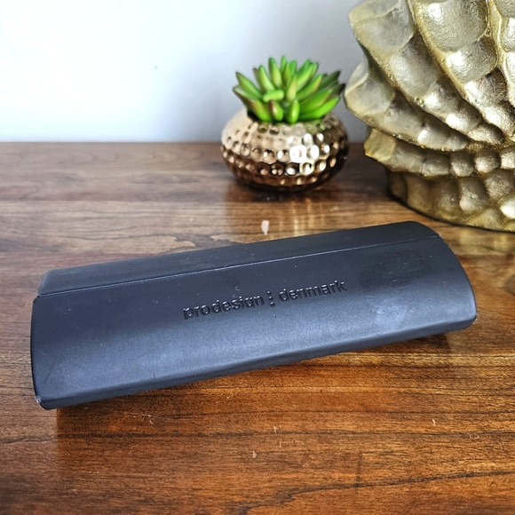 Original Prodesign Denmark Eyeglasses Black Hard Flip Top Case - Picture 6 of 9